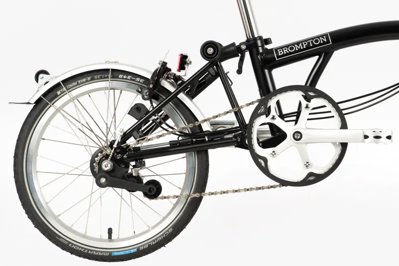 Brompton C-Line Explore Low Bar Folding Bike Black-3